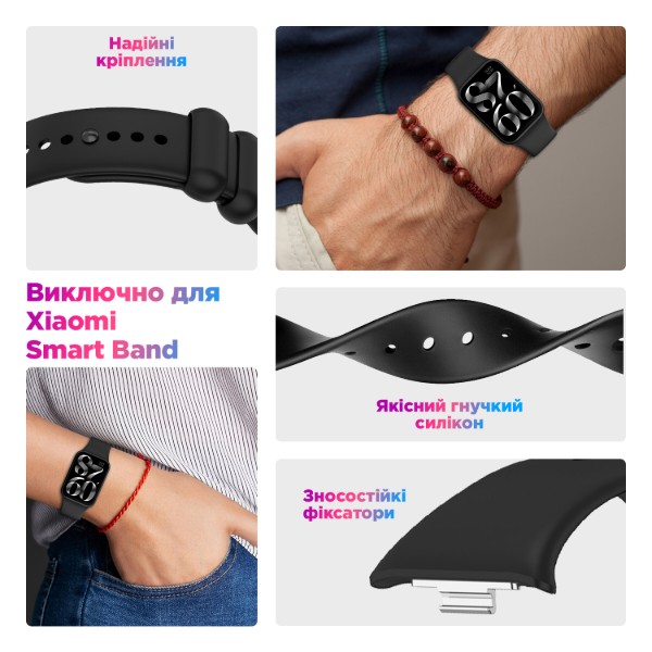 Фото - Ремешок для фитнес-браслета Armorstandart для Xiaomi Smart Band 10 Pro/9 Pro/8 Pro/Redmi Watch 6/5/4 White (ARM73966)
